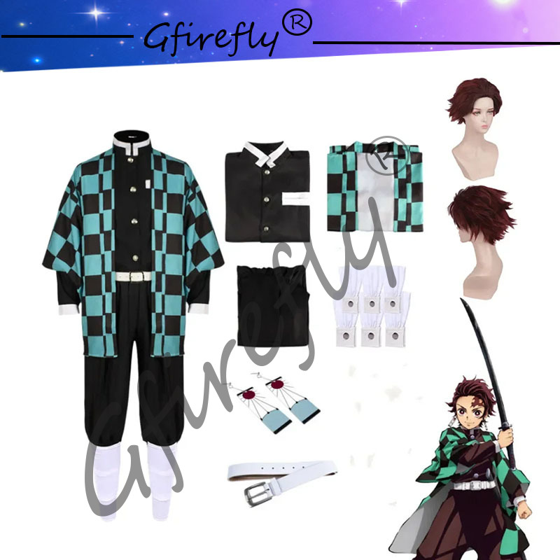 Anime Cosplay Event - Kamado Tanjirou Cosplay Costume Katana Sword