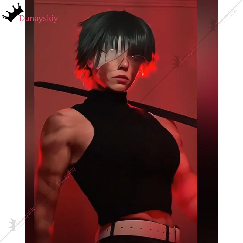 Cosplay Anime Jjk - YiNuo*/2026 New Maki Zenin Cosplay Costume
