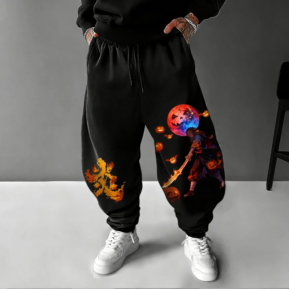 Anime Cosplay Tanjiro - Unisex Cotton Pants Demon Slayer Kamado