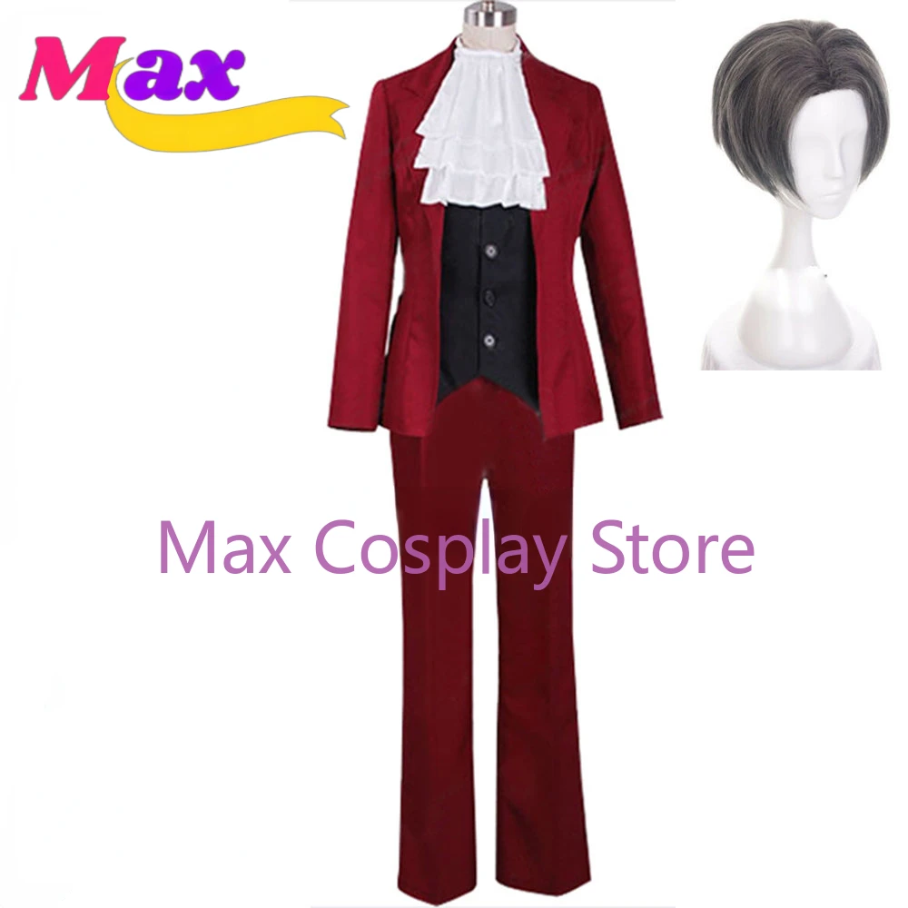 Anime Cosplay Nz - Max Game Cosplay Costume Miles Edgeworth