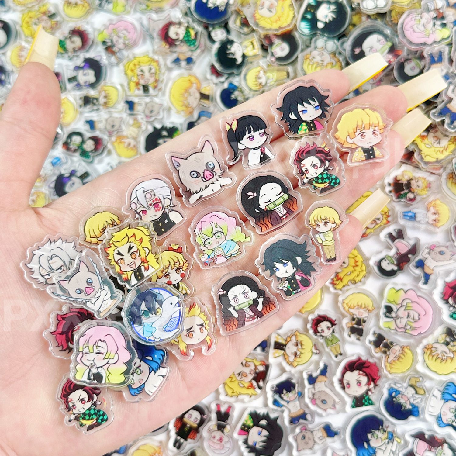 50/100Pcs 1/2cm Mini Demon Sla - Anime Cosplay Demon Slayer review and price