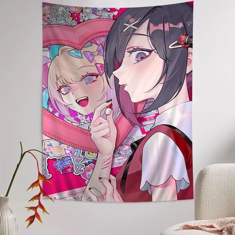 VIKAMA Pink Anime Girl Tapestr - Anime Cosplay Girl Photo review and price