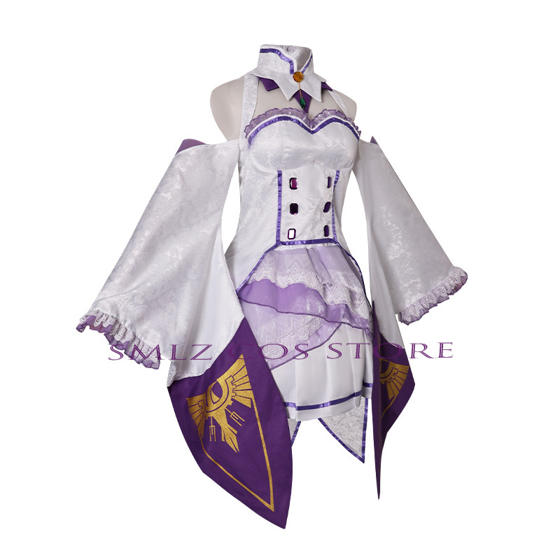 Emilia Cosplay Anime Re Zero K - Anime Cosplay Dresses review and price
