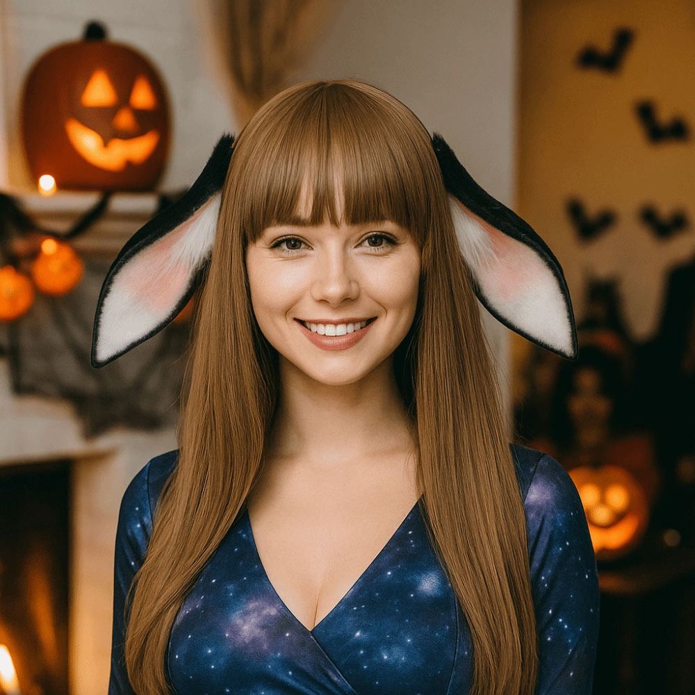 Anime Bunny Ears Dropped Ear R - Anime Cosplay Girl Photo review and price