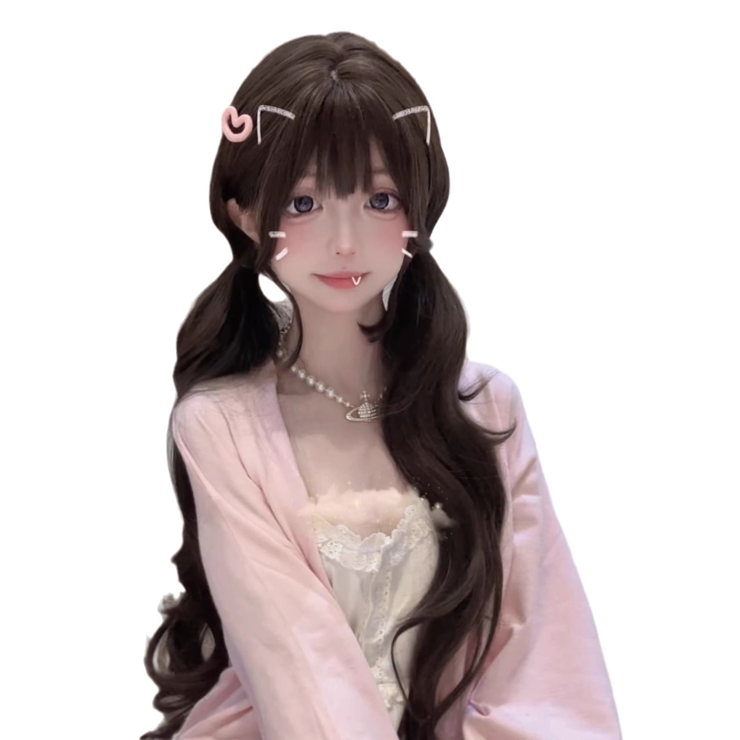 75cm Synthetic Long Wavy Lolit - Anime Cosplay Girl Photo review and price