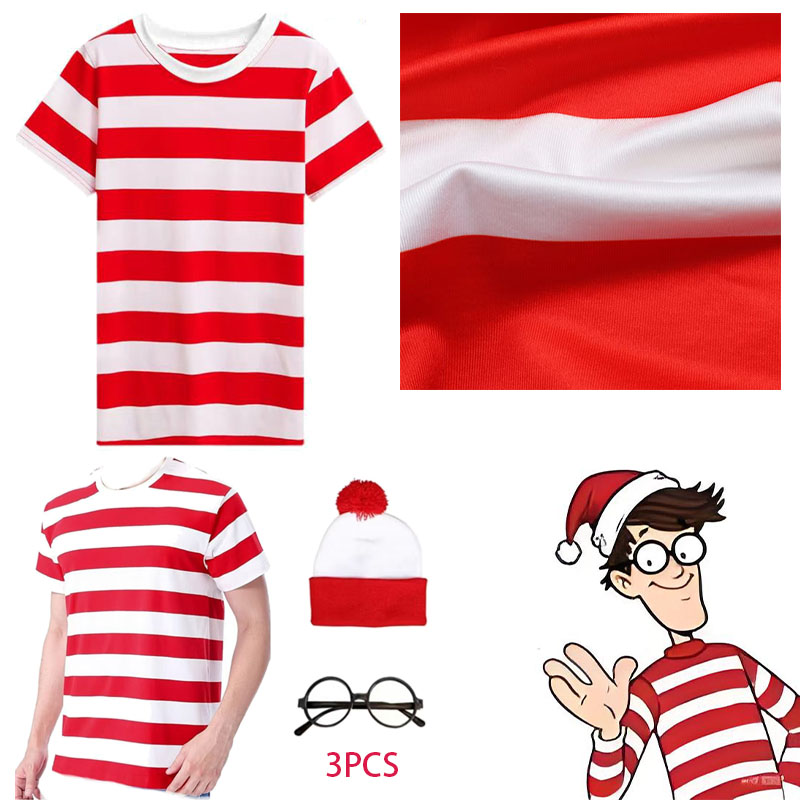 WHH Cartoon Character Waldo Co - Anime Cosplay Glasses review and price