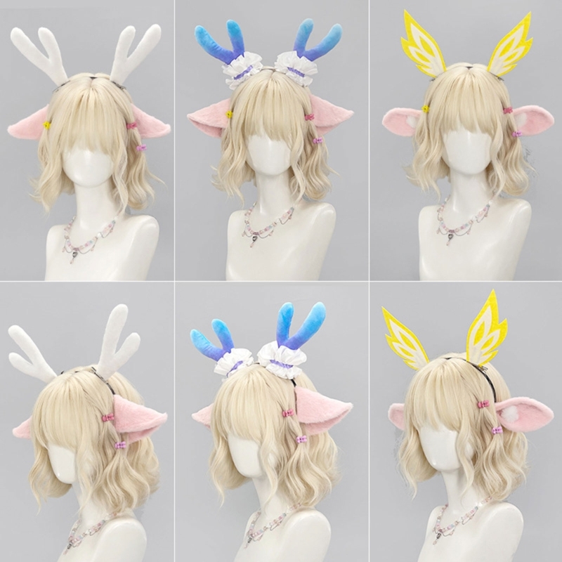 Flexible Furry Plush Deer Ear  - Anime Cosplay Girl Photo review and price