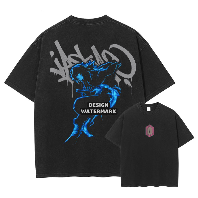 Anime Kokushibo T Shirt D-Demo - Anime Cosplay Tanjiro review and price