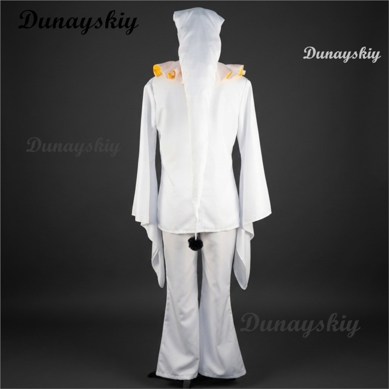 Pierrot Freak Party White Clow - Anime Cosplay Long Hair review and price