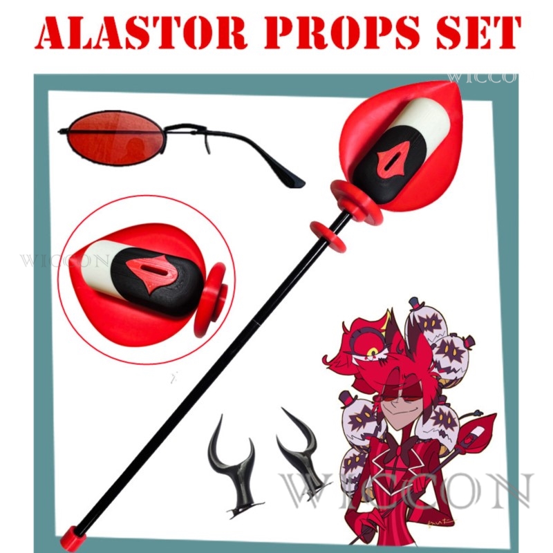 Alastor Cosplay Microphone Can - Anime Cosplay Glasses review and price